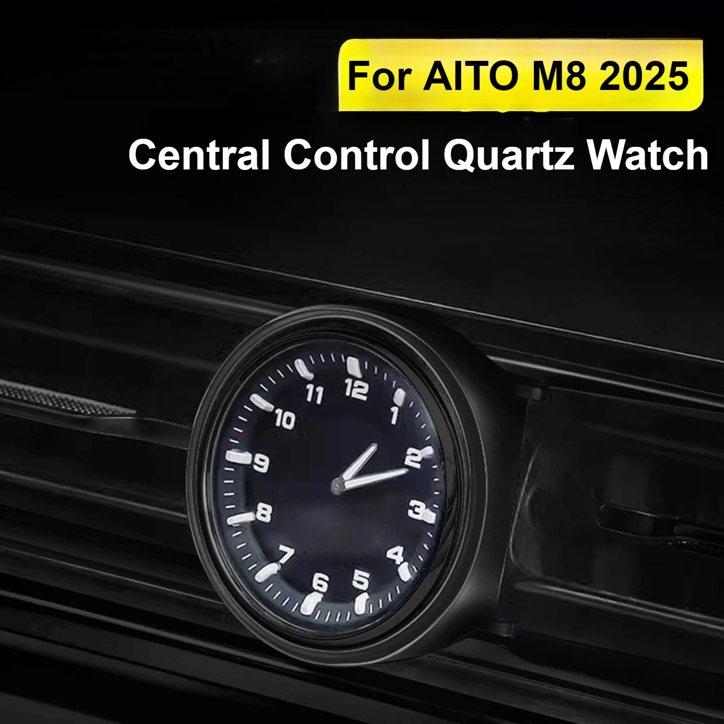 

Для AITO M8 2025 автомобильные кварцевые часы, украшение для приборной панели, модификация, аксессуар для украшения интерьера