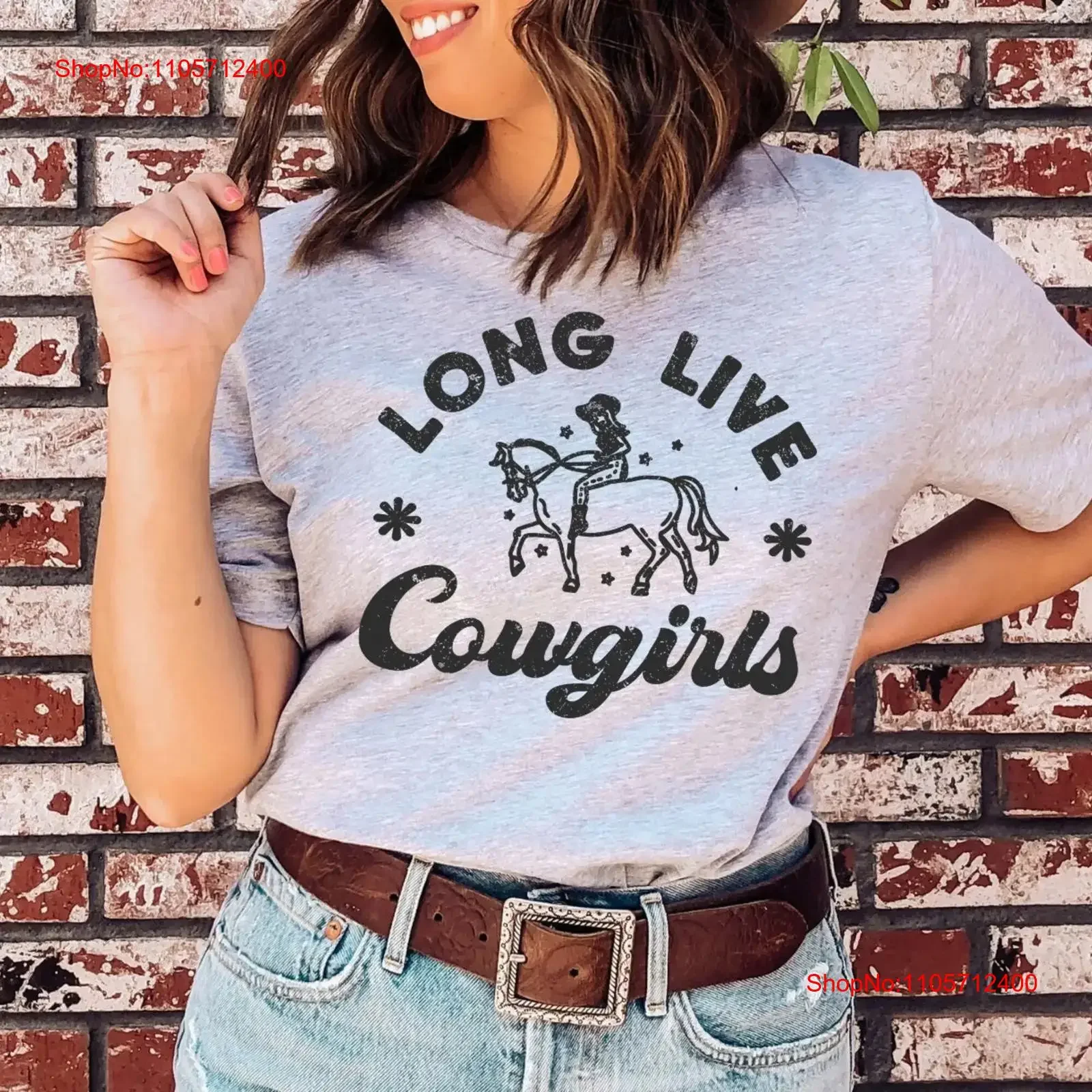 Cowgirls shirt Horse owners gift T howdy Western fashion Cowboy style Rodeo Ranch outfit ridding Southwestern vintage Washed