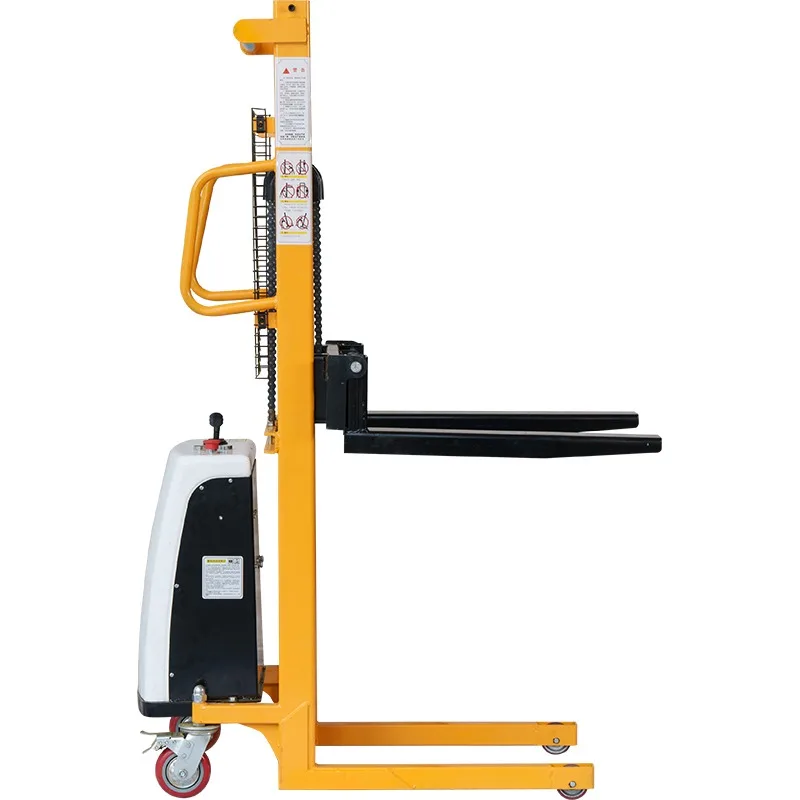 

[Best-Selling] JIALITE Dual Purpose Electric Platform Stacker Forklift 500kg Capacity 1. Lift For Warehouse Loading Dock & Narro