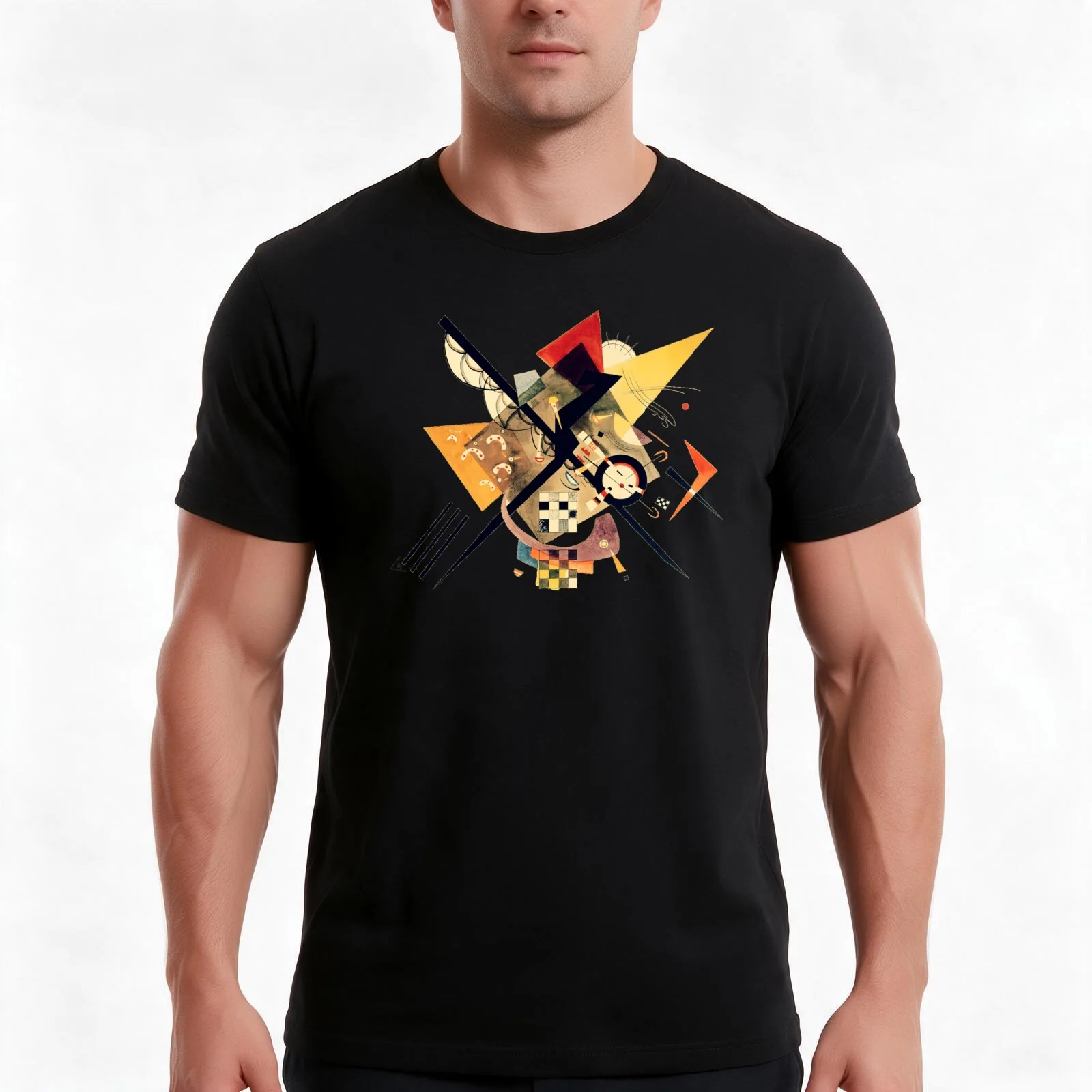 Wassily Kandinsky - Study for On White II / Auf Weiss II Kandinsky Abstract Cubism w/ Signature T-Shirt, Vintage Graphic Print