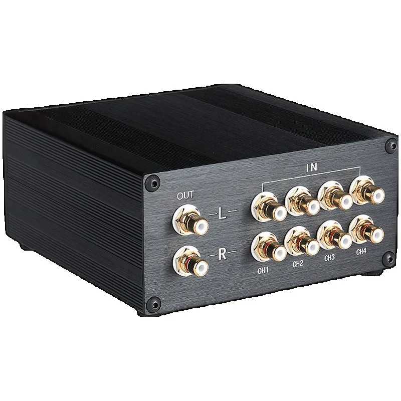 Audio switcher multi-in 1 out 4 in 1 out lossless sound source switcher CD power amplifier pre-signal selector