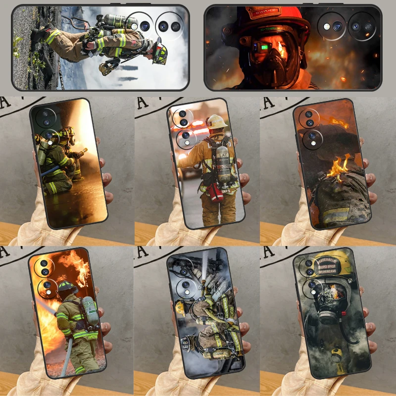 Чехол Firefighter Heroes Fireman для Honor 200 Pro 50 70 90 X8a X9a X9 X8b X9c X9b Honor Magic 7 Lite 5 6 Pro Cover