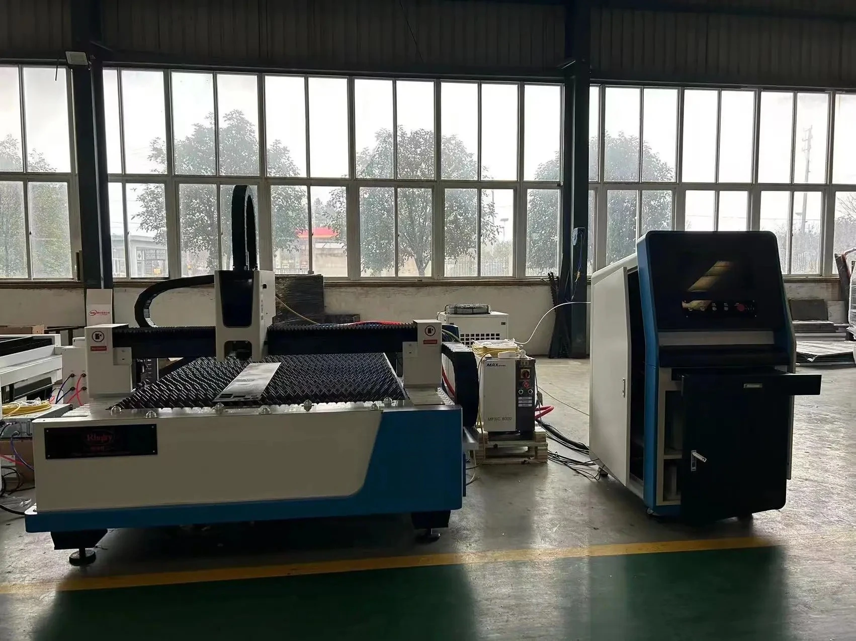 Single Table 5mm Stainless Steel Sheet Fiber Laser Cutting Machine