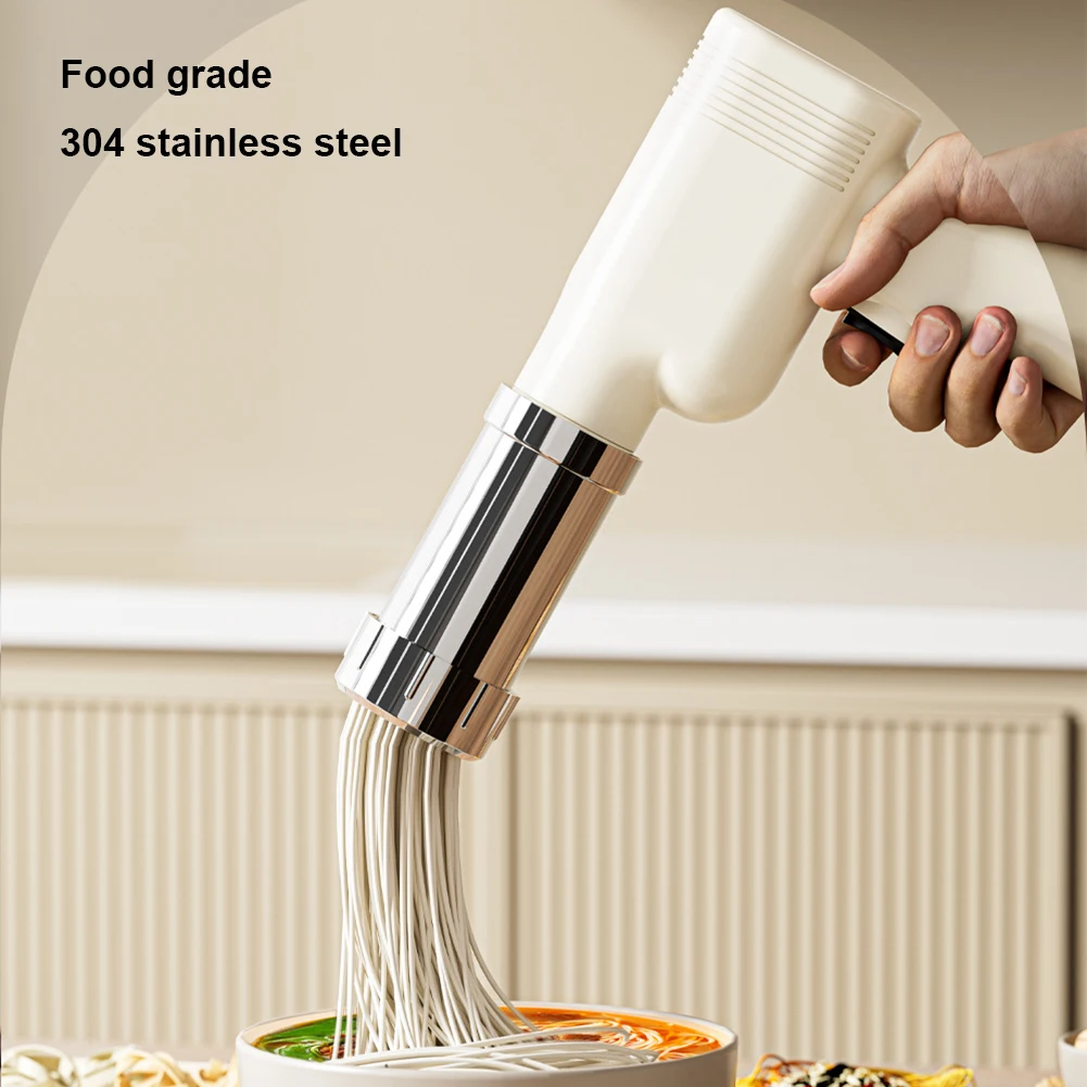 Handheld Noodle Press Gun Cordless Portable Pasta Noodle Maker USB Charging Utility Kitchen Gadget