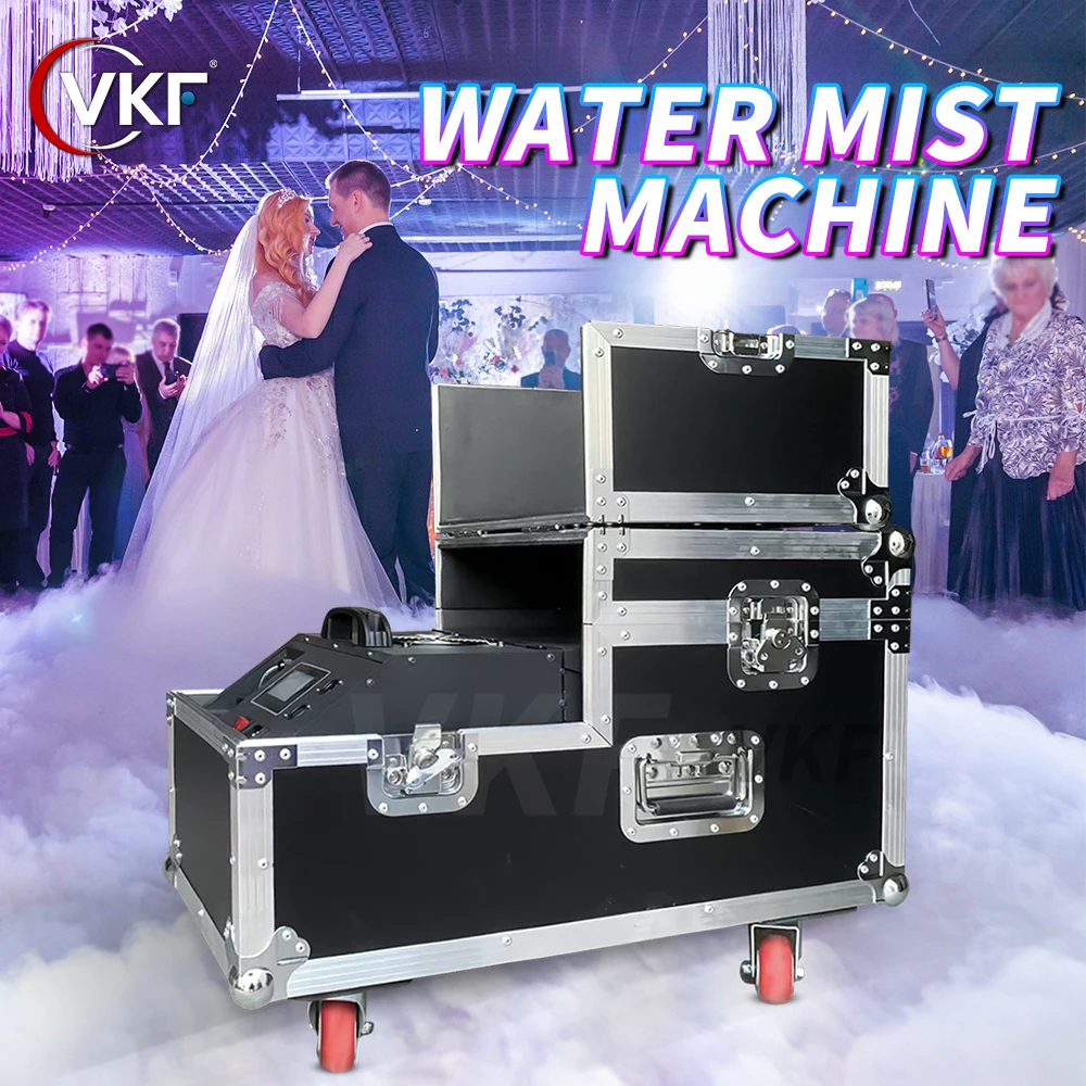 

From US Doubld Tubes 2000W Water Mist Machine Low Lying Fog Machine Smoke Machine DMX Control for Wedding Events Fast Delivery