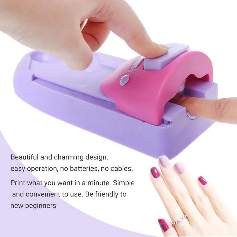 Nageldrukmachine Huishoudelijke Nagels Diy Art Printer Tijdbesparende Nail Printer Gemakkelijk Te Gebruiken Voor Dating Working Travelling Party