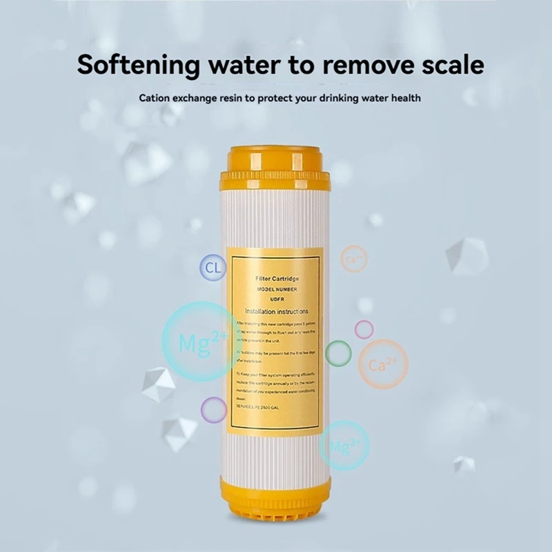 10 Inch Water Purifier Filter Remove Descaling Resin Filter Filter Water Impurities