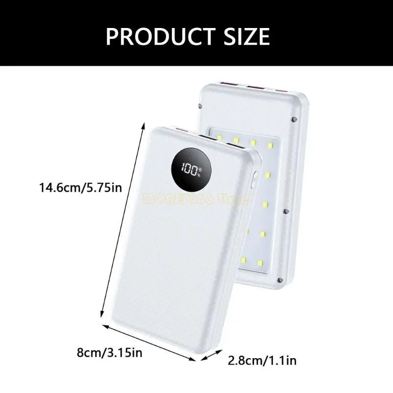 F62C 6x18650 Batterie -Ladegerät für mobile Geräte PD22.5W/15W Wireless Ladung