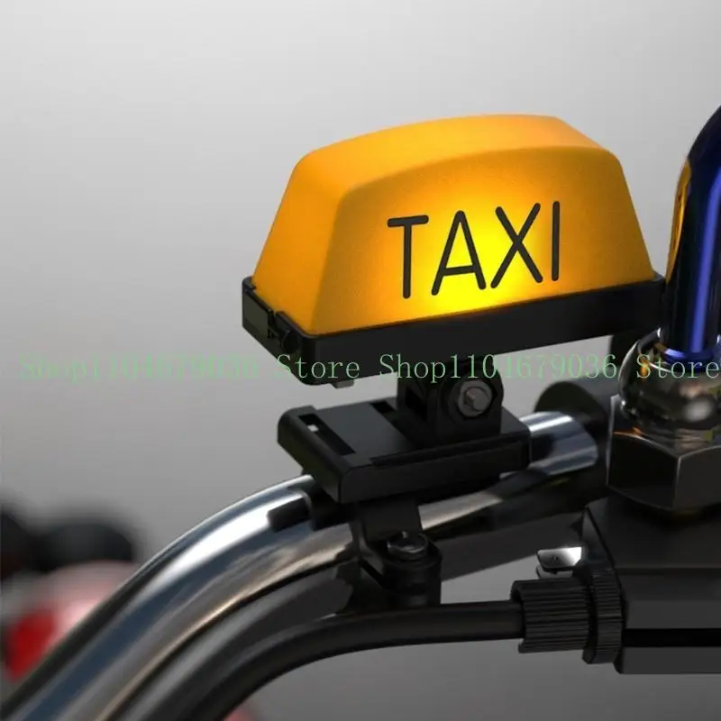 Motorcycle Decoration Modified Light Adjustable Handle Helmet Light USB Rechargable Warning Box Sign LED Lamp Indic