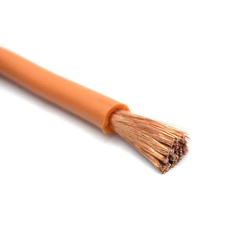 Câble de Train électrique automobile en caoutchouc de Silicone FHL2G, 16 mm2 25 mm2 35 mm2 50 mm2 70 mm2 95 mm2 EV, câble en silicone Orange