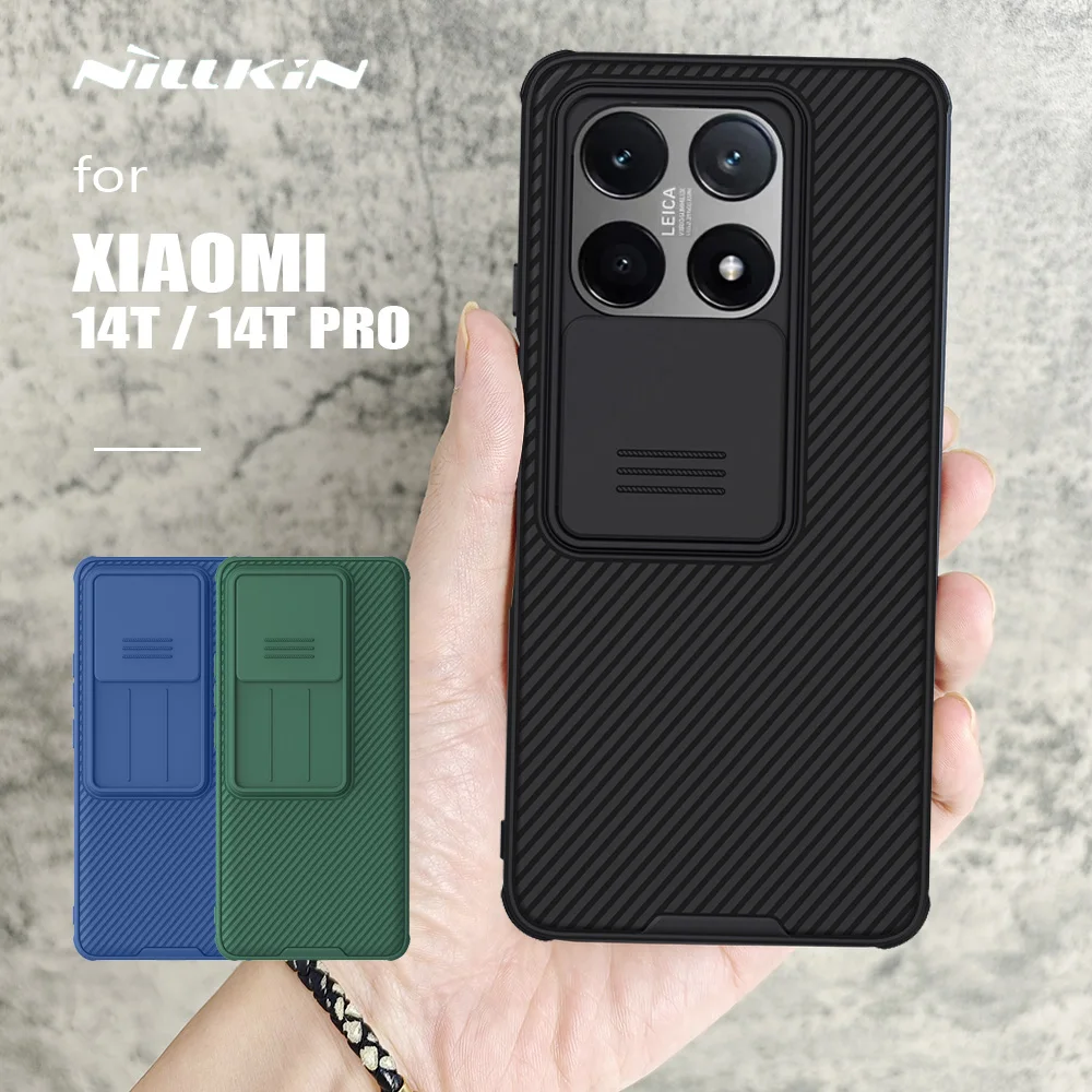 Nillkin for Xiaomi Mi 14T / 14T Pro 5G Case Camshield Ultra-Thin Back Cover Slide Camera 360 Protection Privacy Lens Cases