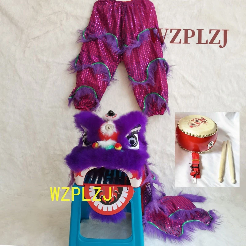 

Королевский 12-дюймовый танцевальный костюм льва, брюки, футболка для детей 3-5 лет, детский игровой костюм для вечеринки, уличный парад, событие, сценический талисман, Китай