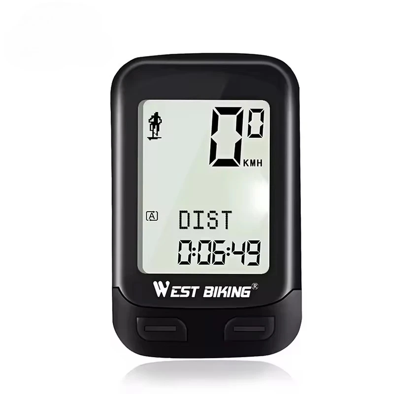 

STLF WEST BIKING 5 Language Bicycle Computer Fit for 2 Bike Speed Velocimeter Wireless Waterproof Stopwatch GPS Cycle Bike Compu
