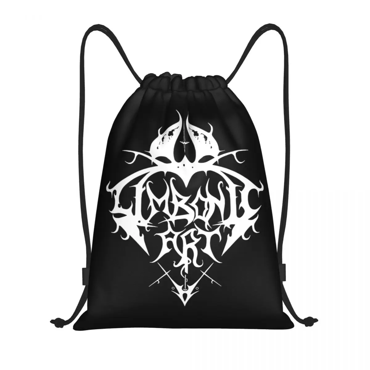 

Limbonic Art Black Metal Band Drawstring Backpack Sports Gym Sackpack String Bag for Hiking