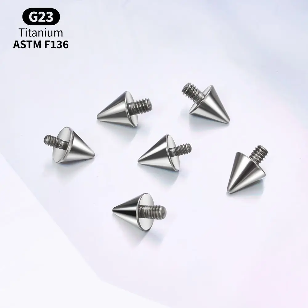 10PCS G23 Titan 14G 16G Externe Gewinde Intern Gewinde Ball Ersatz Zubehör Körper Schmuck Zubehör – Detail 11