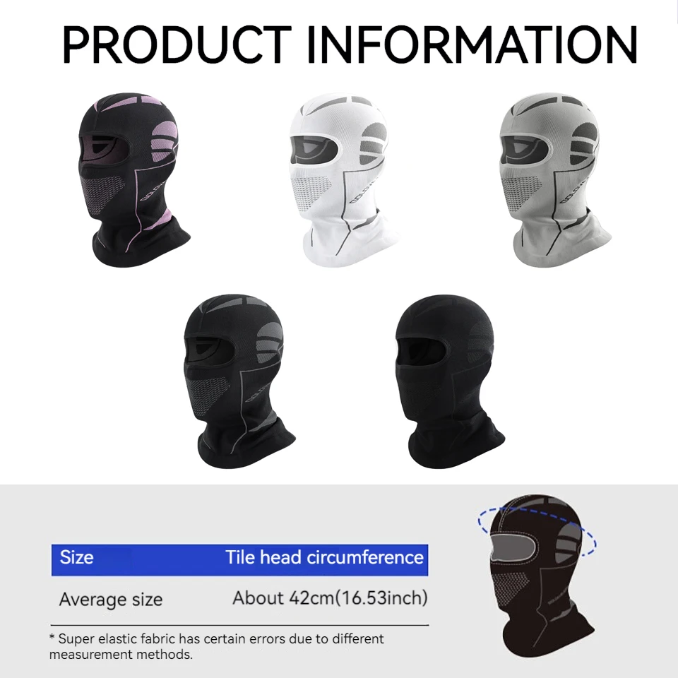 LOOGDEEL Winter Cycling Balaclava Men Women Windproof Hiking Running Headwear Outdoor Sports Climbing Breathable Warm Face Mask