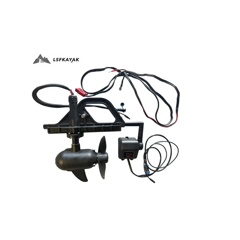 LSF Aluminum Hybrid 55LBS/65LBS 12V/24V Electric Trolling Motor for 1 Person Kayak Diver Use High Speed & Easy Operation