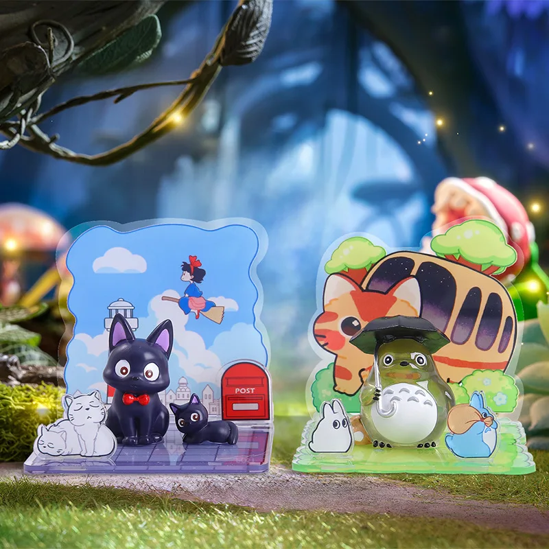 Totoro กล่องตาบอดของเล่น Hayao Miyazaki Fairy Tale Elves อะนิเมะ action figure ตกแต่งบ้านเดสก์ท็อปเครื่องประดับคริสต์มาสของขวัญ