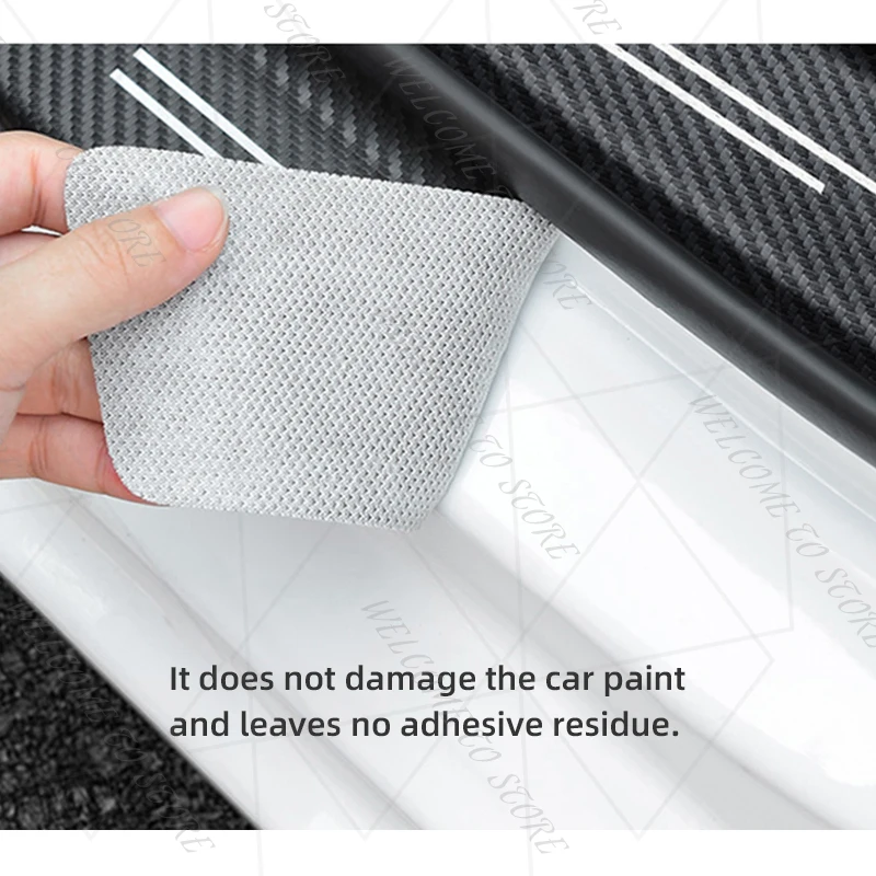 ل N الأداء شعار N خط I30 توسكاني إلنترا 4/5 قطعة 1 مجموعة ألياف الكربون عتبة باب السيارة الحرس غطاء صندوق السيارة حامي ملصقات