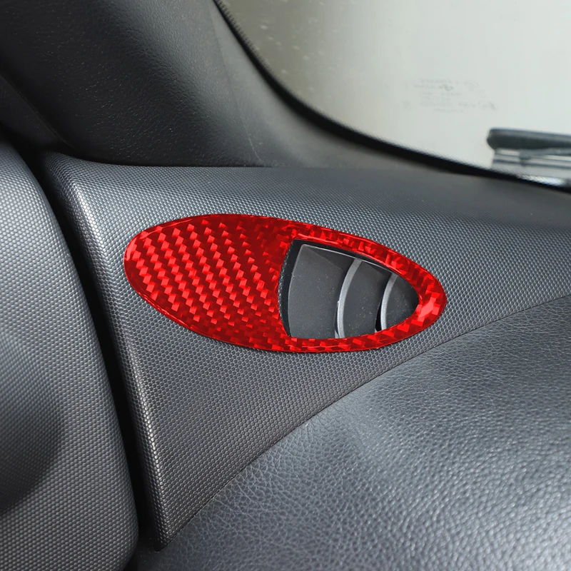 For Nissan 350Z 2003-2006 Car A-pillar Horn Decorative Frame Sticker soft carbon fiber A-pillar frame protection accessories