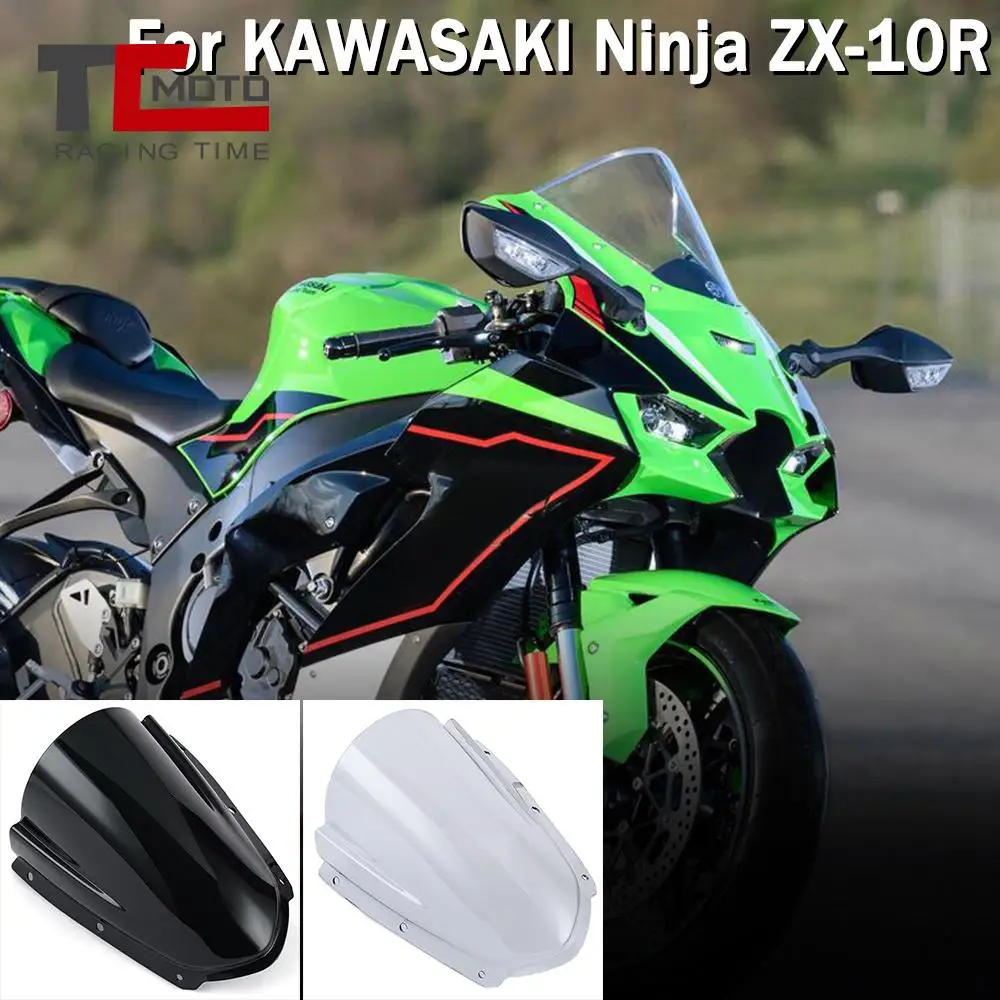 ZX10R ZX10RR Motorcycle Windshield Windscreen For 2021 2022 2023 Kawasaki Ninja ZX 10R ZX-10R Front Wind Screen Deflector