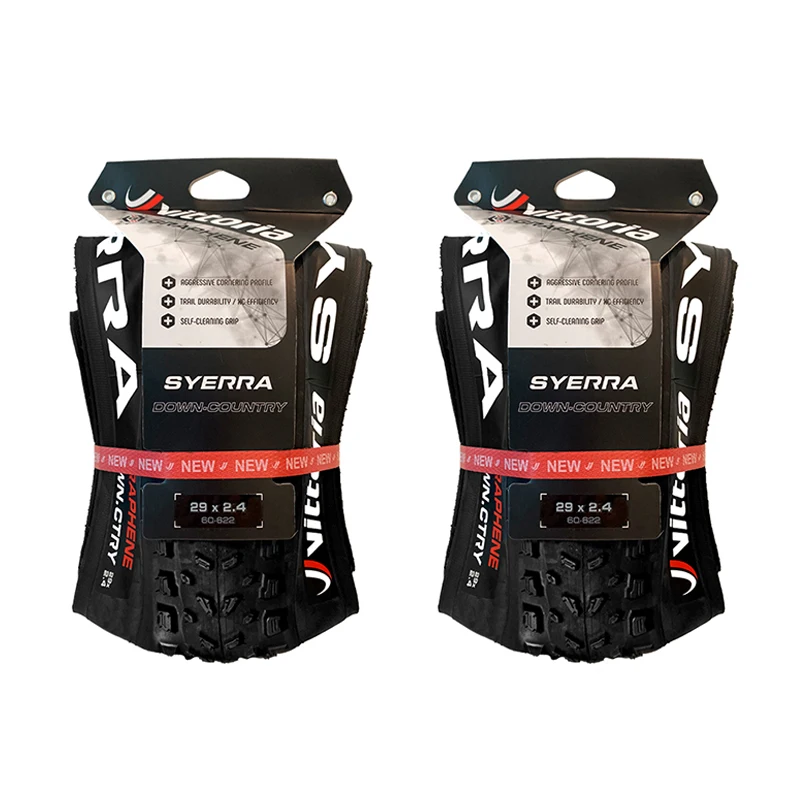 Vittoria Syerra Down-Country Mountain Bike Tires 29 X 2.40 Tubeless Ready Black Aggressive XC Bicycle Tire for Mixed Terrain