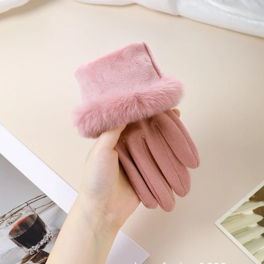 New Touchable Screen Winter Gloves Warm Full Finger Driving Mittens Skiing Gloves Women Men