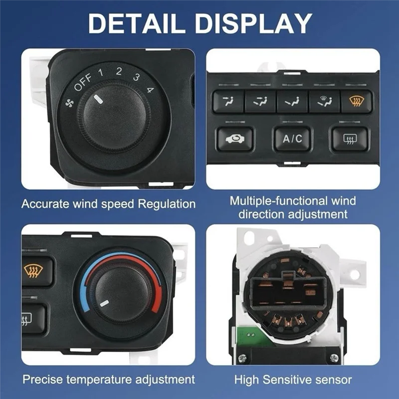 A73X-Car Front Air Conditioning Control Panel For HONDA ACCORD 2001-2002 AC Control Switch 79600-S84-A21ZA Panel Switch LHD