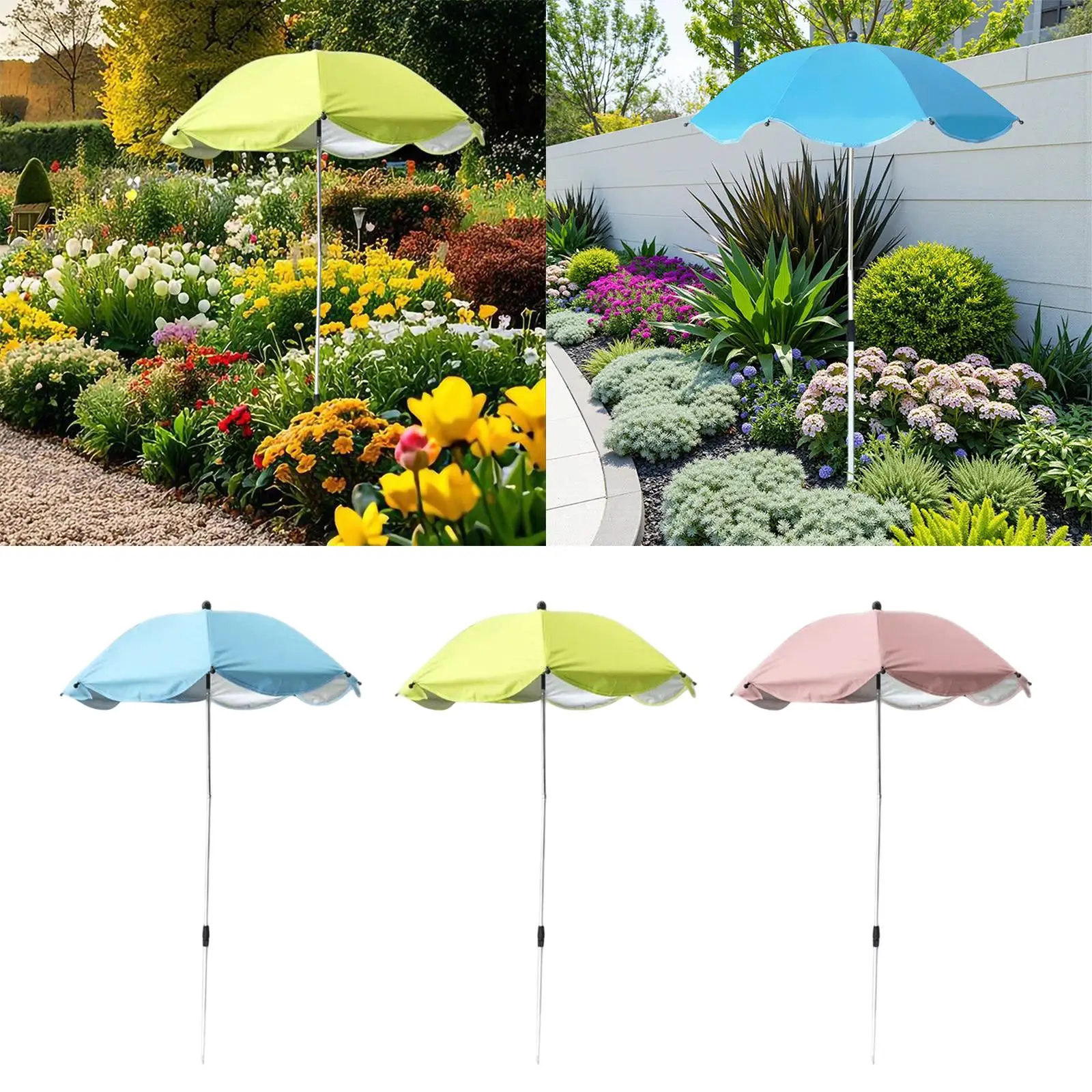 Outdoor Plant Umbrella Shade Umbrella Multipurpose Reusable, Protection, Plant Shade Cover, for Planters Pot Outdoor Garden