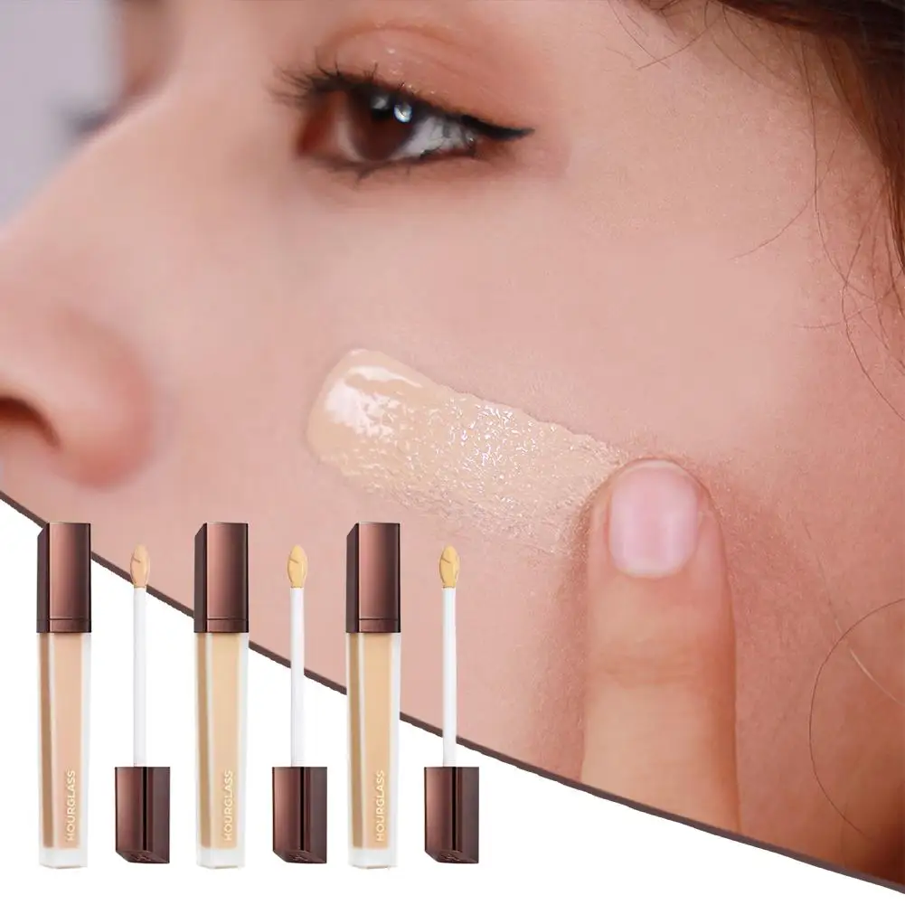 Corrector líquido de ojos de reloj de arena, cubierta iluminadora, marca de acné, manchas, ojeras, cubierta cosmética, ojeras, maquillaje Natural para acné