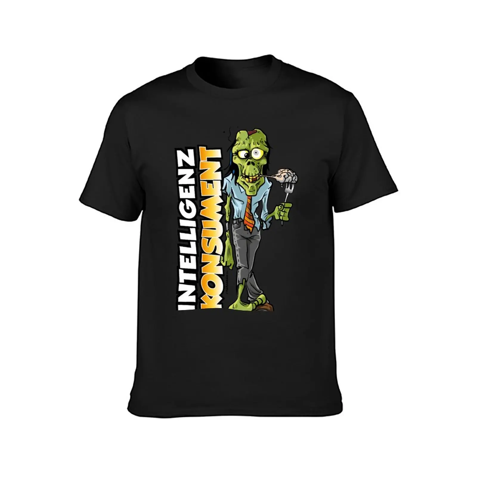 Intelligence Consumer Zombie Shirt Printing T-Shirt oversizeds customs kawaii clothes graphics mens plain t shirts