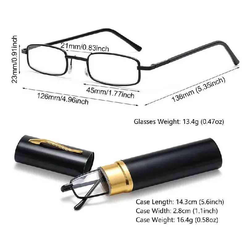 2023 Ultra Light Mini Portable Anti Blue Light Reading Glasses High-definition Eyewear Elderly People Presbyopia Eyeglasses