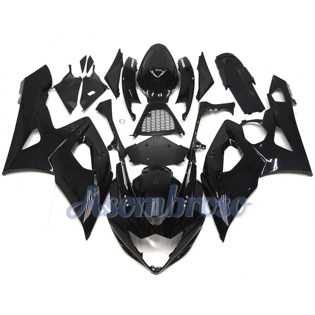 Gloss Black Fairing kit For GSXR1000 2005 2006 GSX-R1000 k5 05 06 gsxr 1000 Sportbike Wrecked Rebuild Protective cover