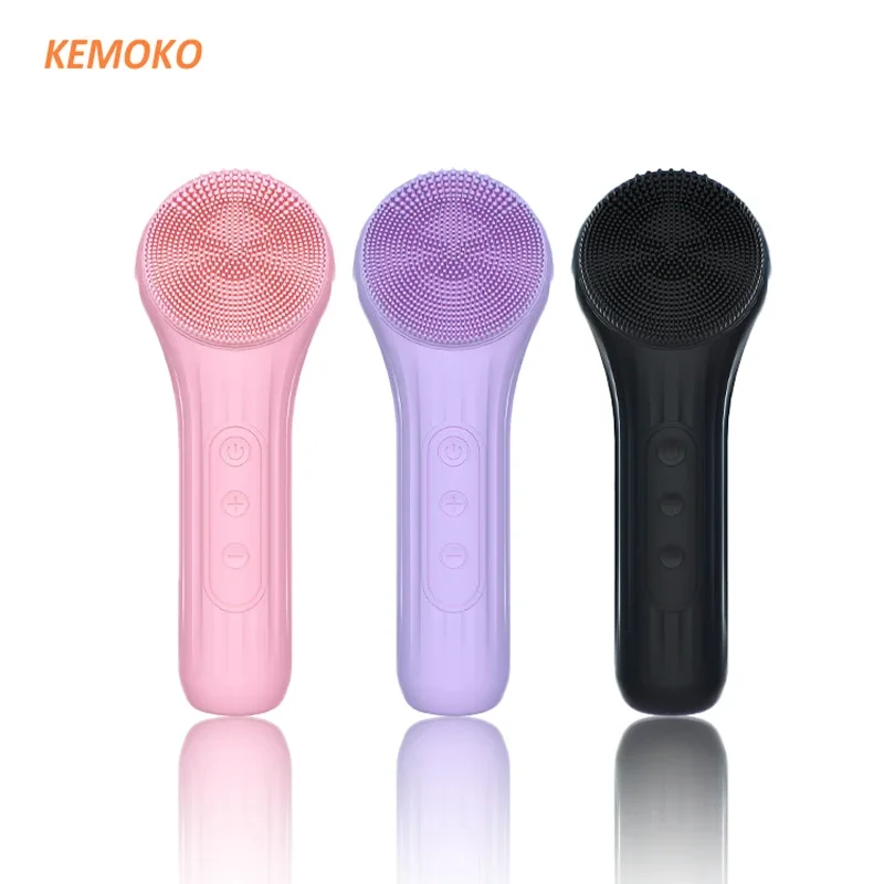 Electric Facial Cleansing Brush Sonic Silicone Cleansing Brush Face Cleaner Deep Pore Skin Massager Face Facial Brush Device