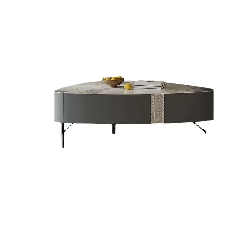 

YY Italian Minimalist Stone Plate Coffee Table TV Cabinet Combination Small Apartment