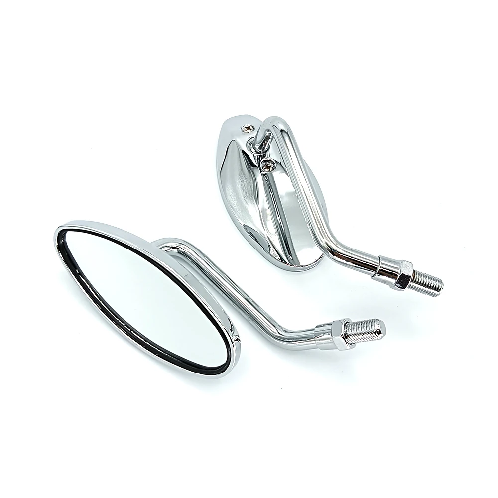 Universial 10mm New Motorcycle Mirror Scooter E-Bike Rearview Mirrors 2Pcs/Pair Electromobile Back Side Convex Mirror