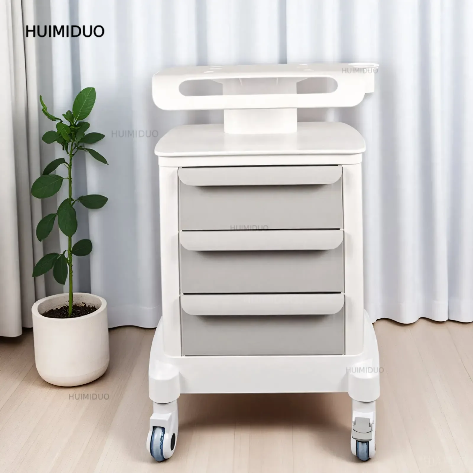 Desktop Salon Dedicated Cart Storage Rack Three Layer Drawer Hair Salon Storage Cart