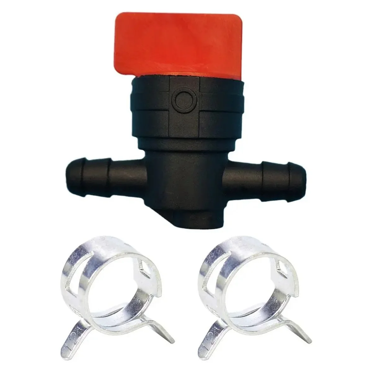 5 pièces 494768 698183   Valve d'arrêt de carburant avec pince pour conduite de carburant de 1/4 pouces, Briggs & Stratton Murray Toro, tracteur de pelouse G