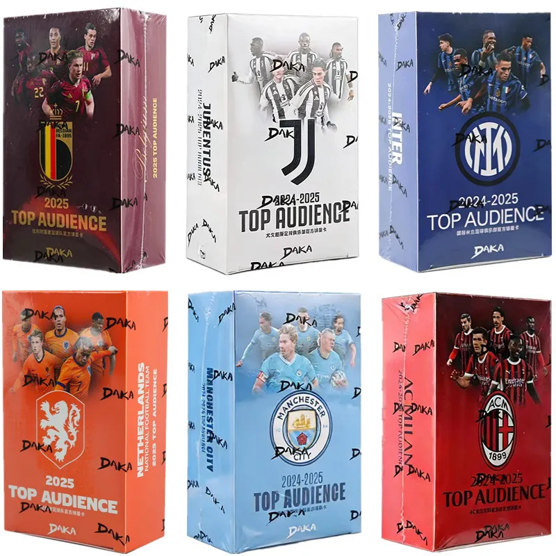 2025-2026 Tarjeta de colección de fútbol Daka Messi Mbappe Yamal Tarjeta de jugador de estrellas del Real Madrid Barcelona Manchester Juventus Ale Milano