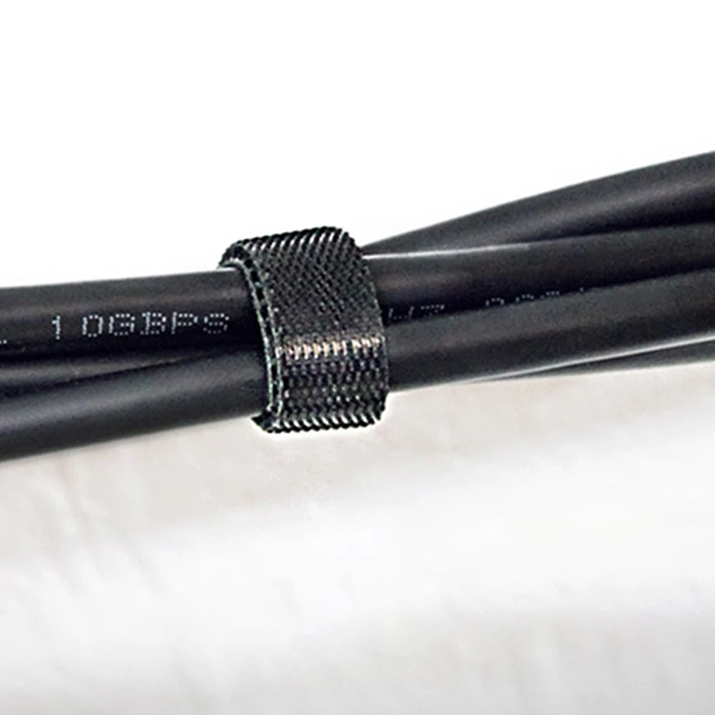 20 قطعة هوك حلقة ربطات كابلات النايلون قابلة لإعادة الاستخدام قابل للتعديل إدارة الحبل الأشرطة منظم الكابلات العلاقات الحبل سلك التعادل الأشرطة