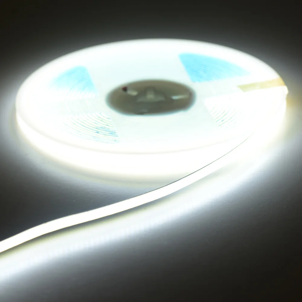 3mm/5mm Dünner Farbiger COB LED-Streifen DC 12V 24V Flexibles LED-Band für DIY-Lampen 3000K Rot Eisblau Rosa Orange Bernstein Dimmbar