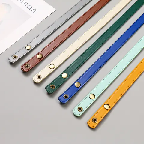 Maniglia di ricambio per borsa in pelle PU da 60 cm con maniglie per borse a bottone Accessori per borse staccabili a caldo per borse artigianali fai-da-te