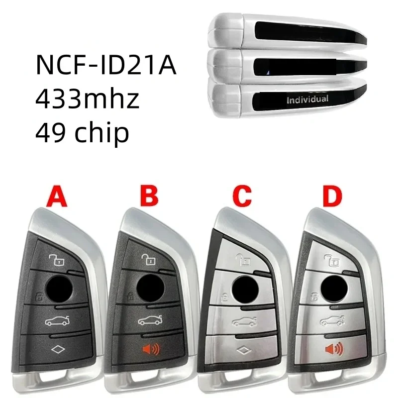 CN006133 Oryginalny Pilot Kluczyk Smart Remote Control FCC ID: N5F-ID21A IC 3248A-ID21A 434MHZ 49 Chip BDC2 BDC3 Do BMW G — 2