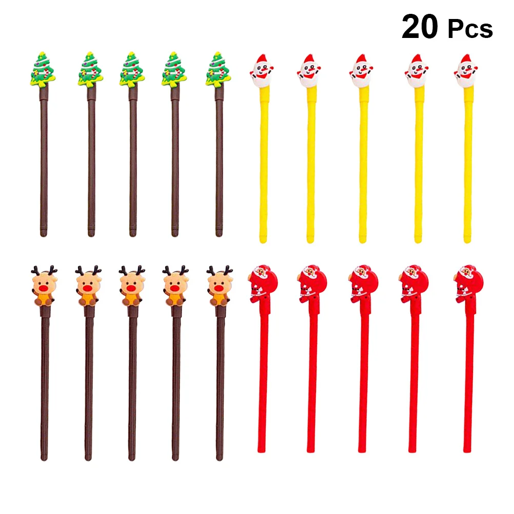 Conjunto de canetas de gel 20 peças, para casa, escritório, escola, design criativo, canetas de gel fofas para estudantes, estudo, presentes de lição de casa, desenhos animados