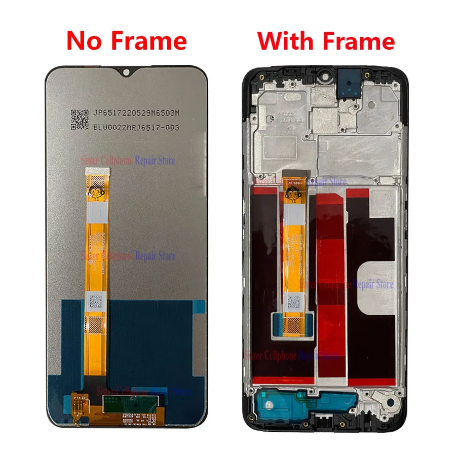 6.5“ IPS For Oppo A5 (2020) LCD Display Screen Touch Panel Digitizer Replacement Parts For Oppo A5 (2020) With Frame