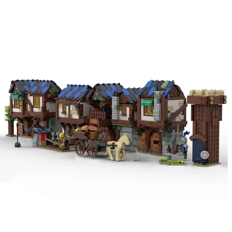 Moc Building Bricks Woad Village ModelTechnology Modular Blocks Medieval Castle Model Gifts Christmas Toys DIY Sets Assembly