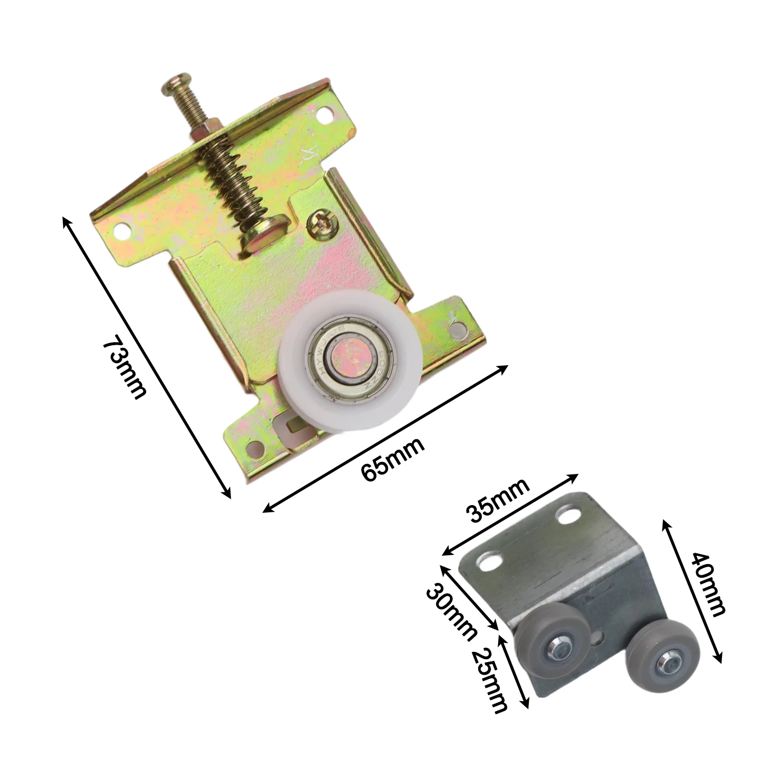المتداول باب الأجهزة خزانة المسار عجلات DIY مشاريع مكافحة انحراف خزانة بكرة ميزة مكافحة انحراف #3