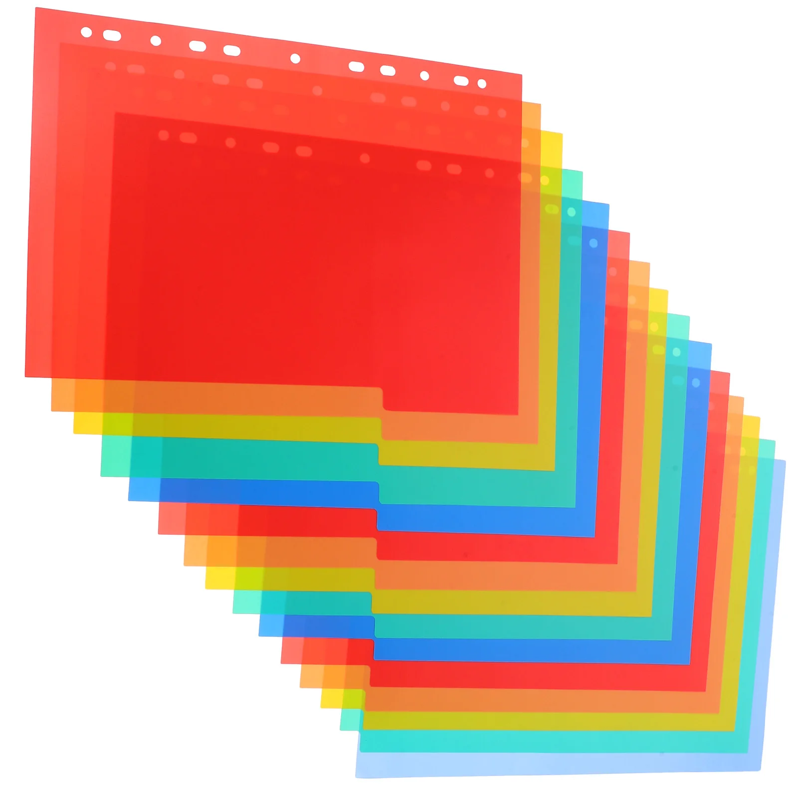 5 Stück 5 Sets Loseblatt-Seitenmarkierungen Binder Divider Tabs Teiler für Bindemittel PP-Datei