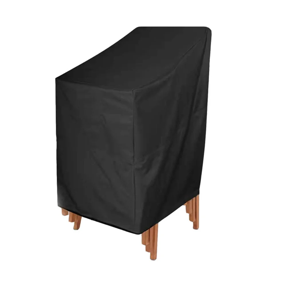 Adjustable Garden Chair Cover Winterproof 210D Polyester Protective Waterproof Dustproof Cover for Outdoor Use