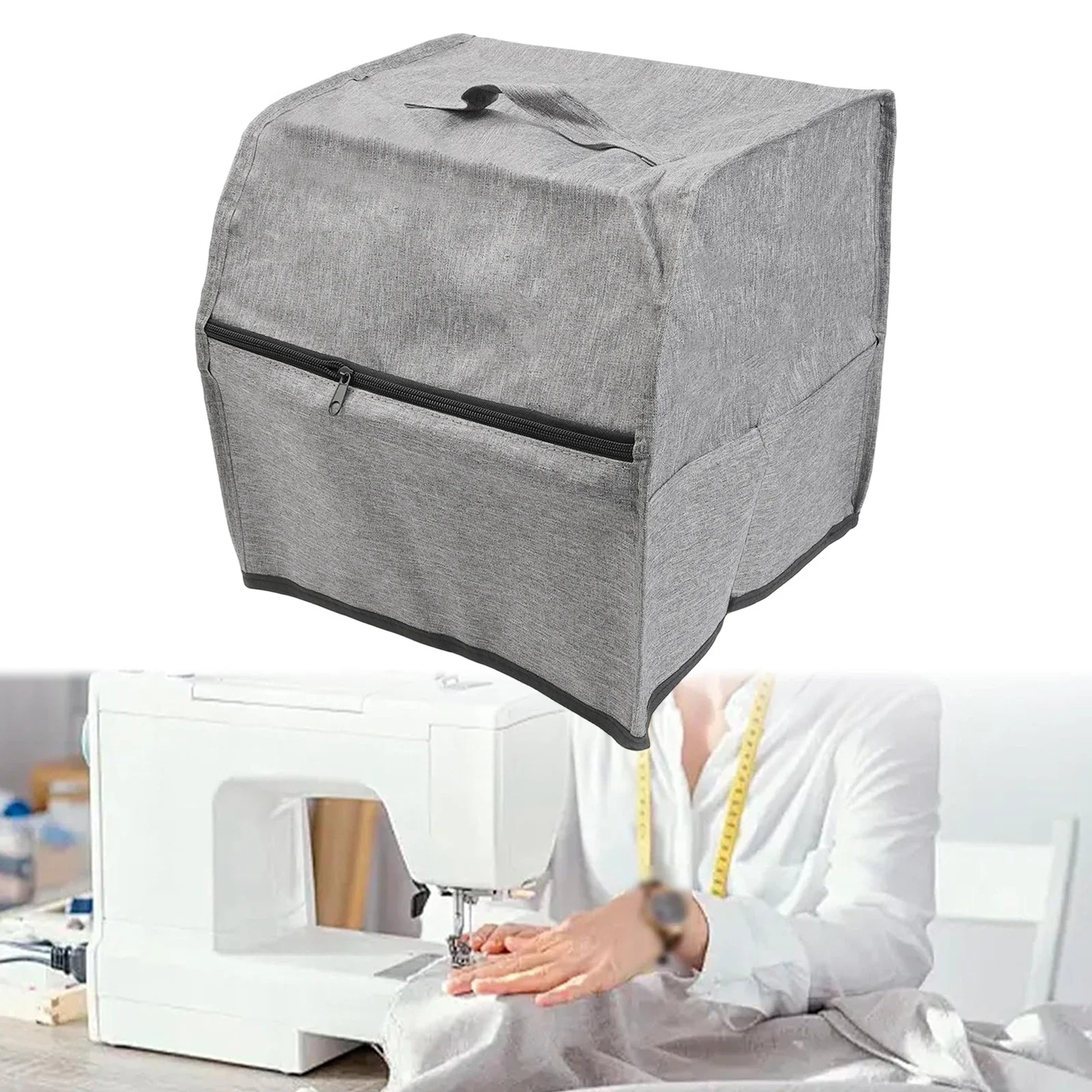 Sewing Room Organization Overlock Sewing Machine Cover Dust Protection Cover Multiple Storage Compartments Oxford Cloth Material